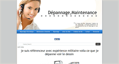 Desktop Screenshot of depanneinformatique.com