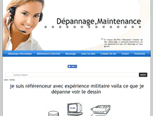 Tablet Screenshot of depanneinformatique.com